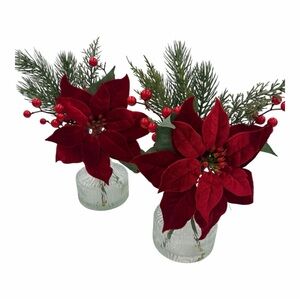 Elegant Holiday Poinsettia Arrangement